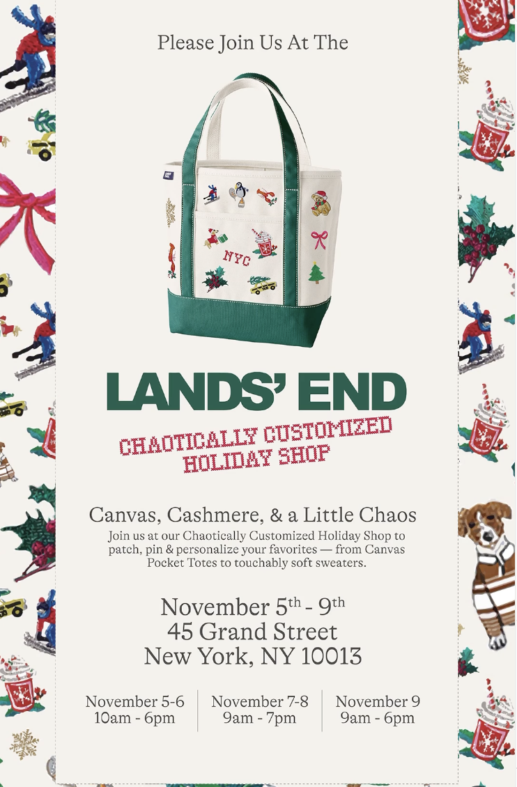 LANDS' END CHAOTICALLY CUSTOMIZED HOLIDAY SHOP, NYC — Average